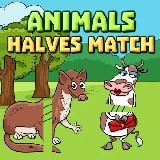 Animals Halves Match
