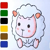 Baby sheep ColoringBook