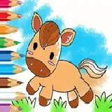 Coloring Book: Running Horse