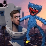 Huggy Wuggy Run From Skibidi Toilet